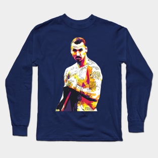 Zlatan Ibrahimovic Pop Art Long Sleeve T-Shirt